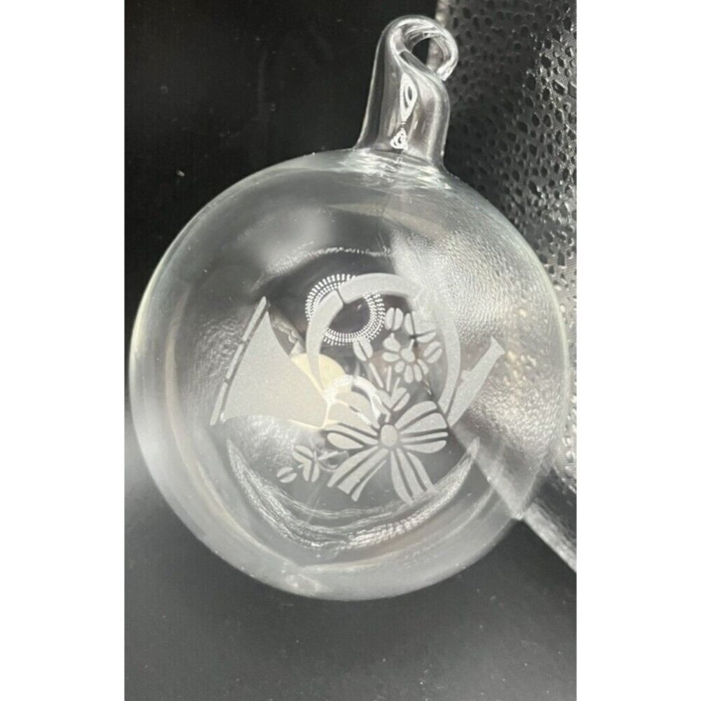 Princess House Crystal Ornament 422 French Horn without Bow
